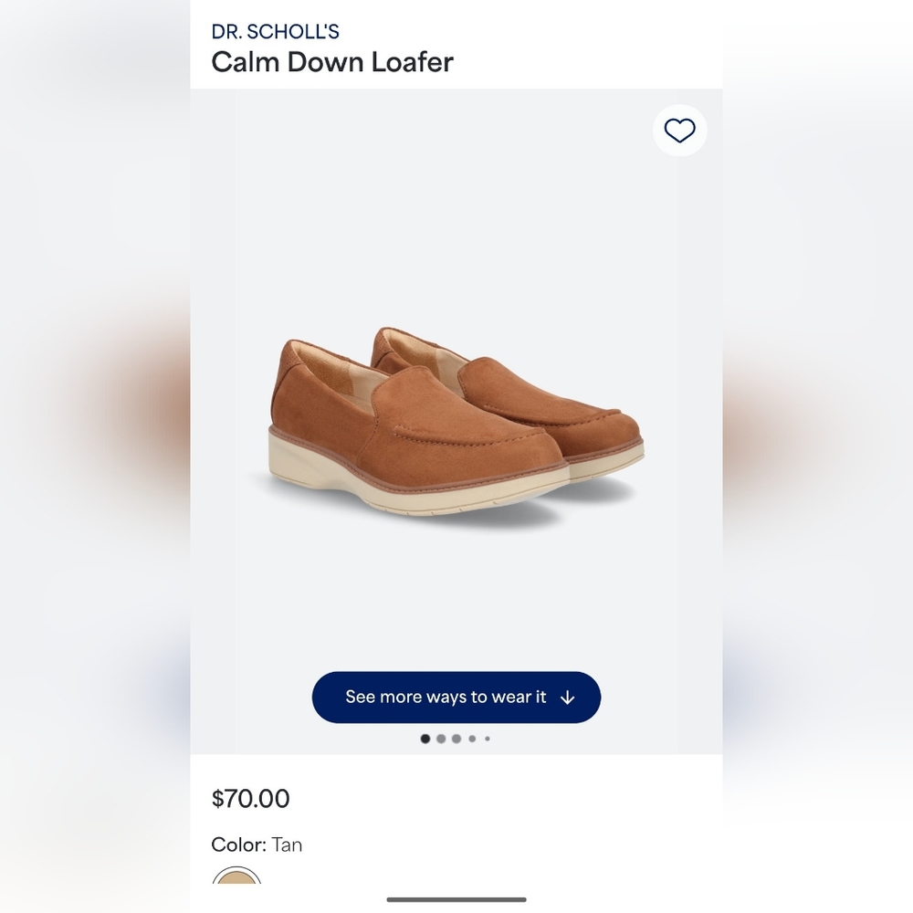 NWOT Dr. Scholl's Calm Down Loafer